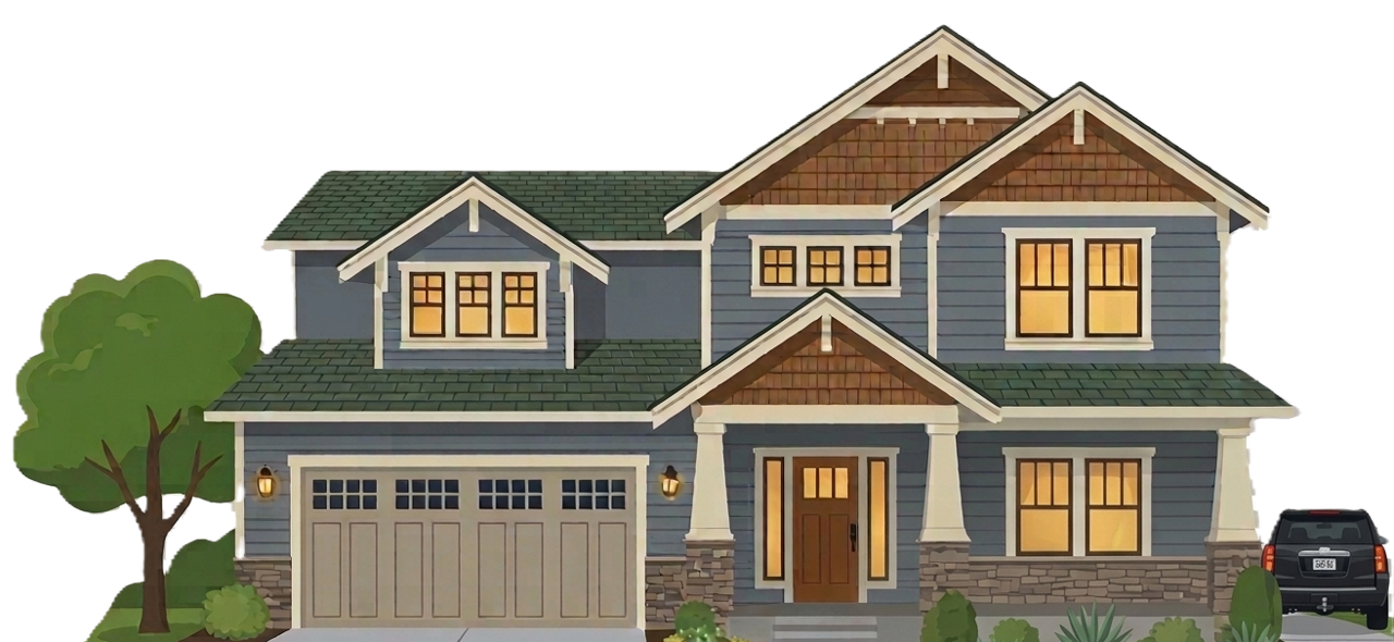 A craftsman home coordinated by RoofnLand
